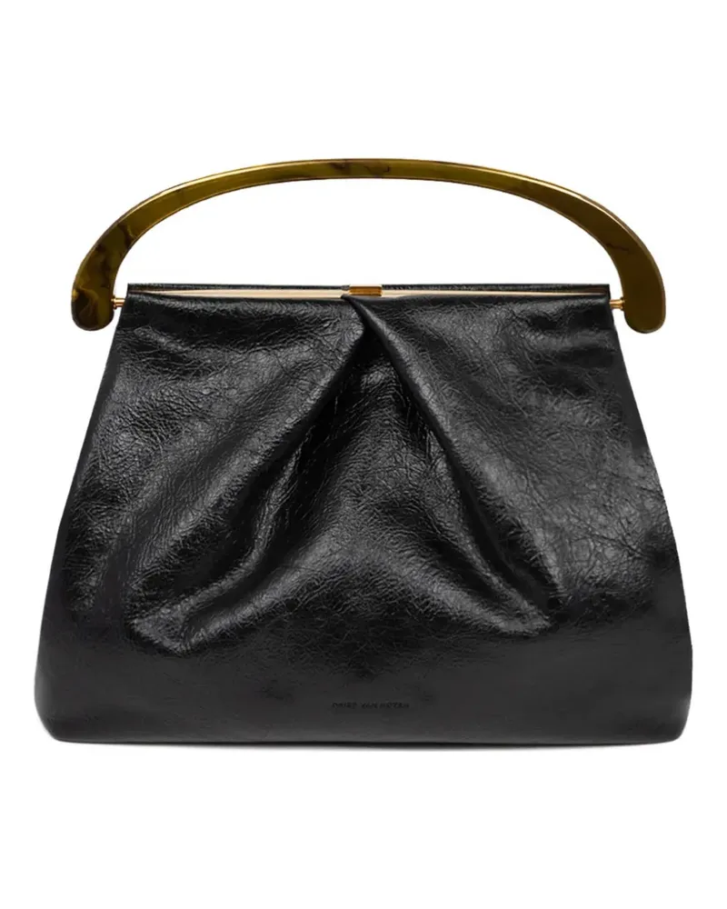 Dries van Noten Shopper mit Falten - Schwarz Schwarz