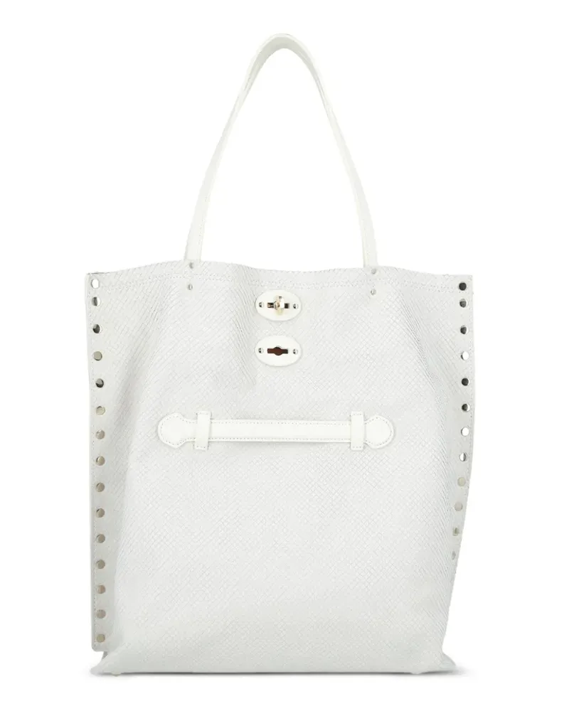 Zanellato Mittelgroße A'spasso Tote Bag - Weiß Weiß