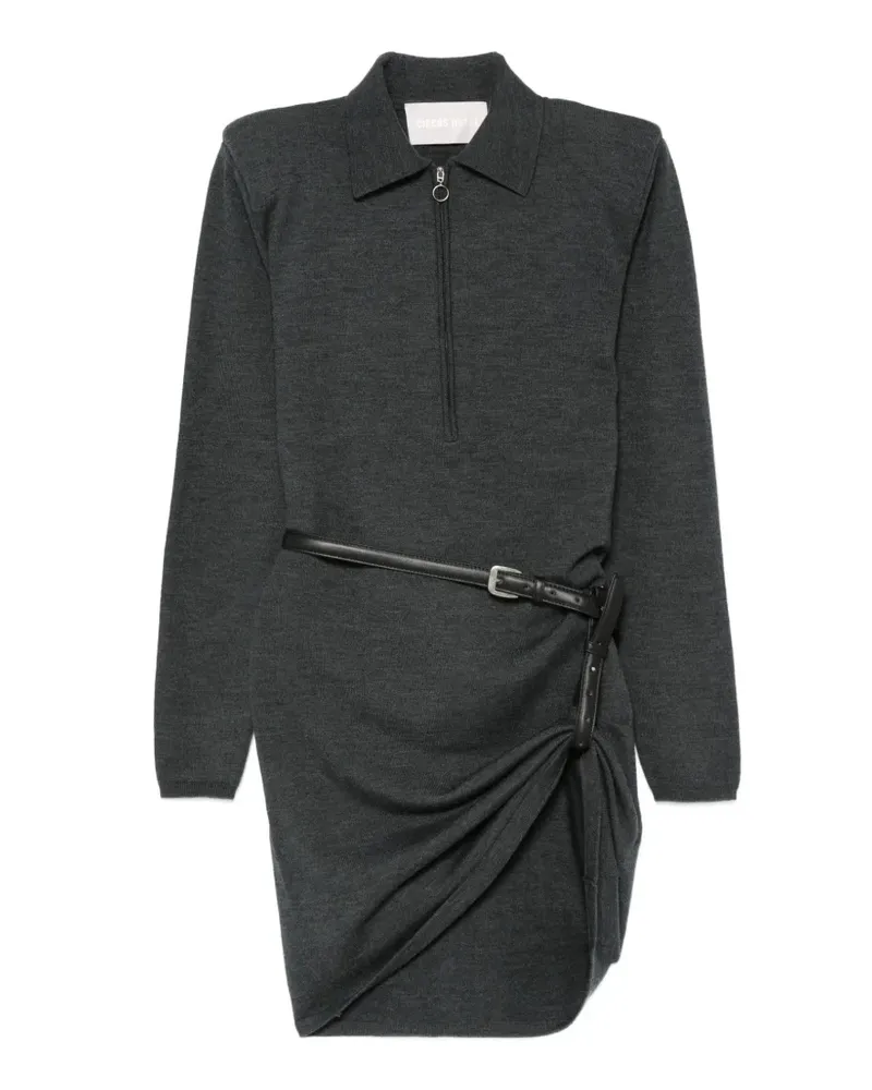 Circus Hotel Kleid mit Reißverschluss - Grau Grau