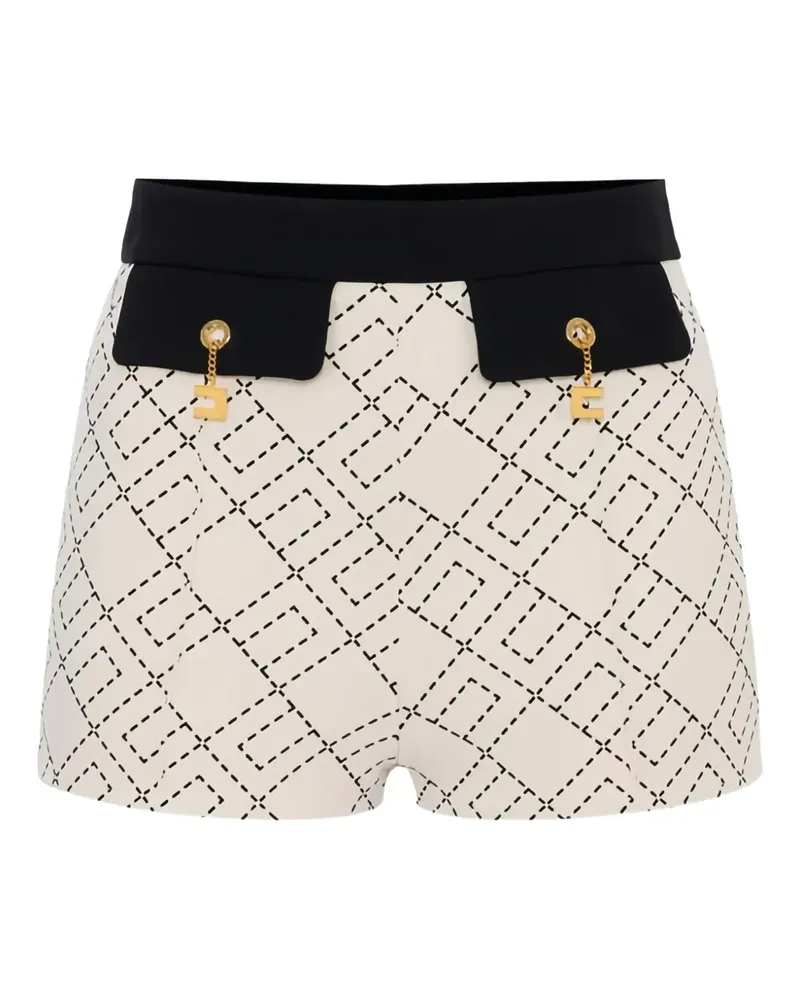 Elisabetta Franchi Shorts mit Anhänger-Print - Nude Nude