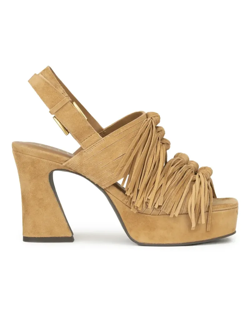 ash Oprah Sandalen mit Fransen und Absatz - Braun Braun