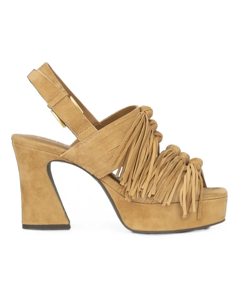 ash Oprah Sandalen mit Fransen und Absatz - Braun Braun