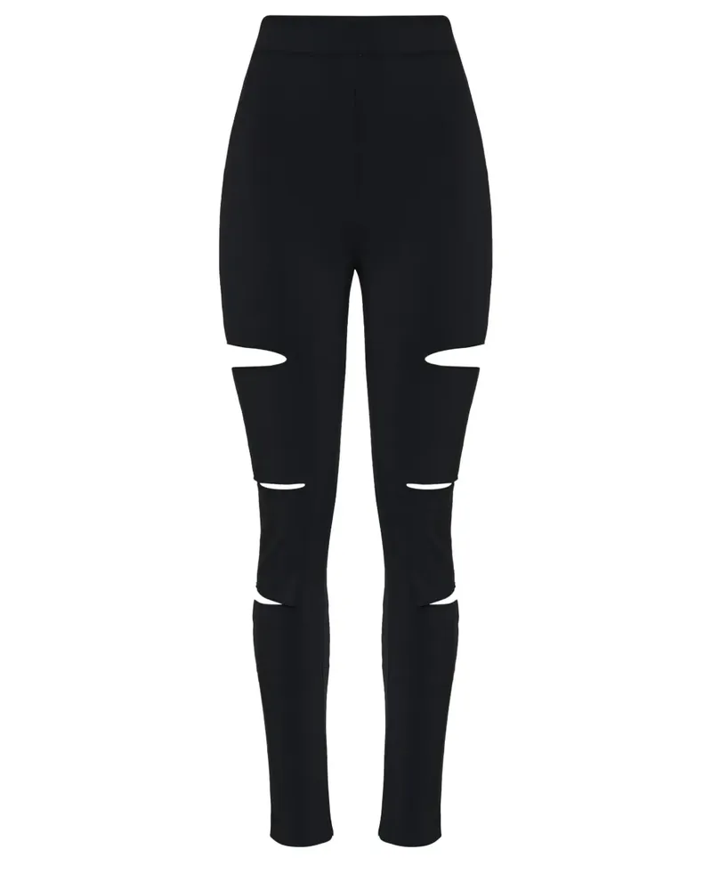 Gloria Coelho Leggings mit Cut-Outs - Schwarz Schwarz