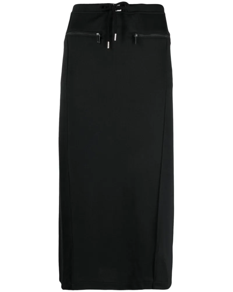 Courrèges Rock mit Logo-Patch - Schwarz Schwarz