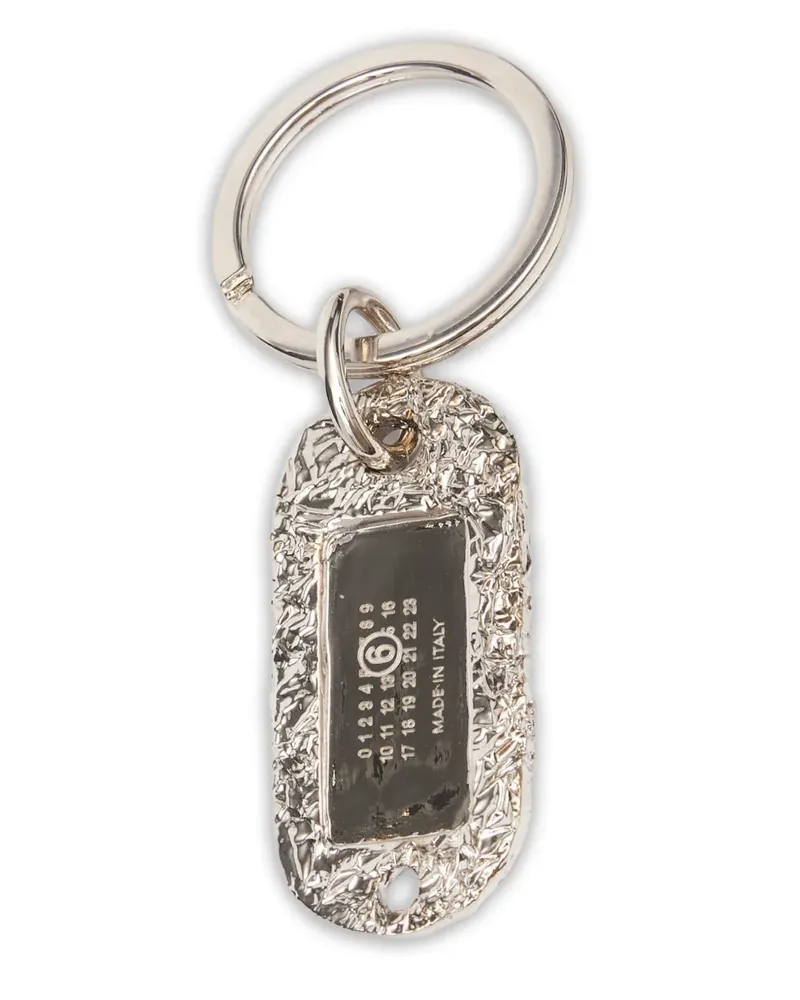 Maison Margiela Foil Schlüsselanhänger - Silber Silber