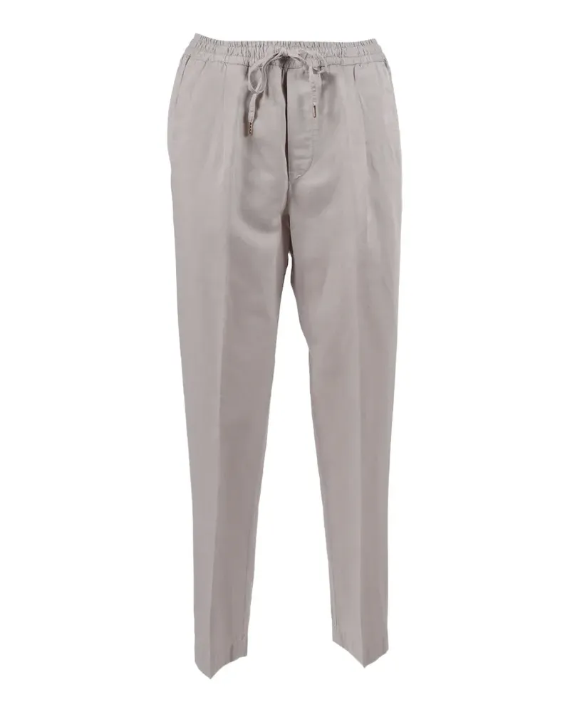 Briglia 1949 drawstring-waist pleated trousers - Grau Grau