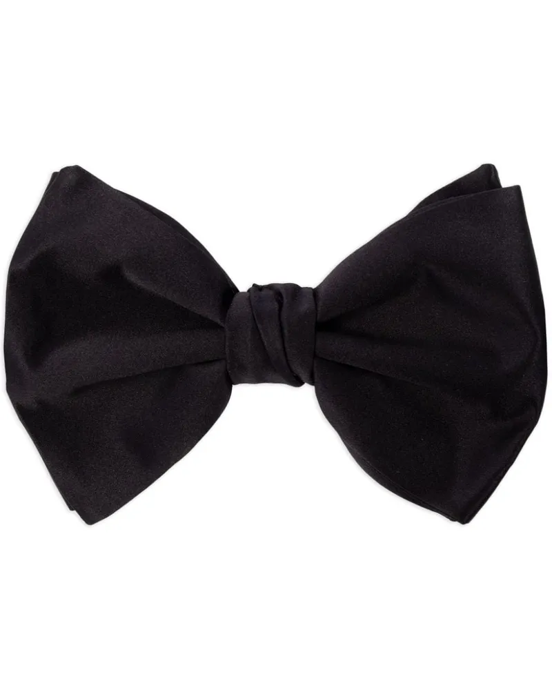 Giorgio Armani Fliege aus Seide - Schwarz Schwarz