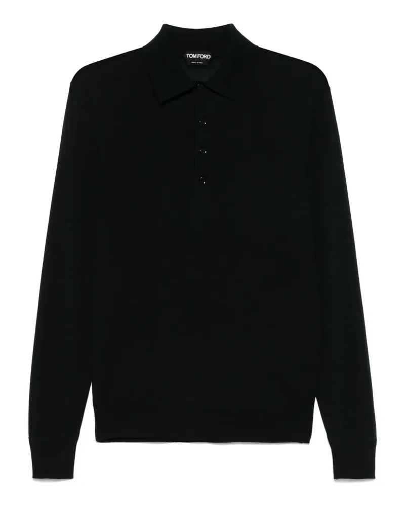Tom Ford Klassisches Poloshirt - Schwarz Schwarz