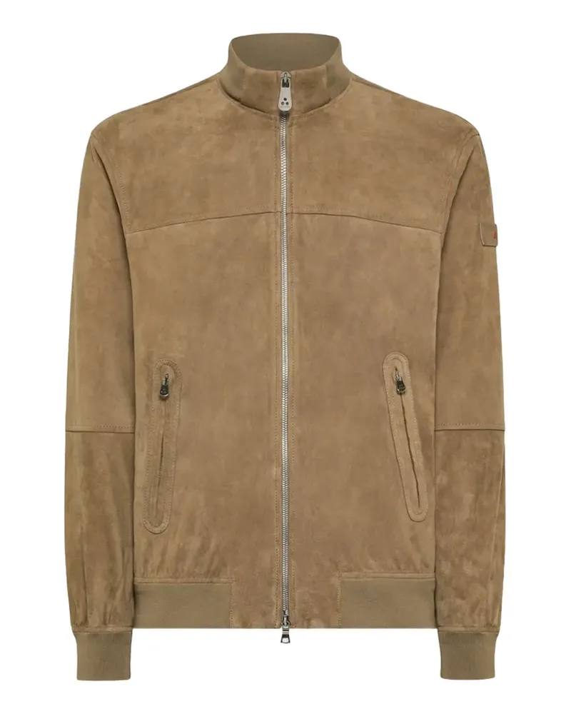 Peuterey suede jacket - Nude Nude