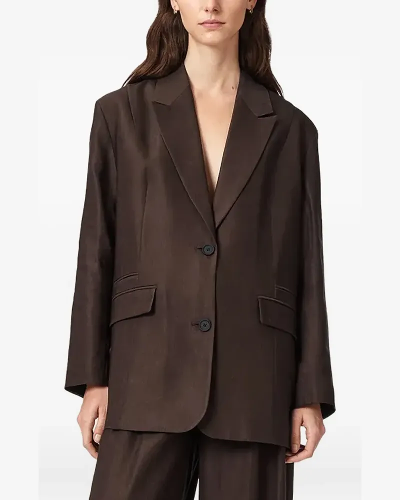 AllSaints Blazer mit Knopfverschluss - Braun Braun
