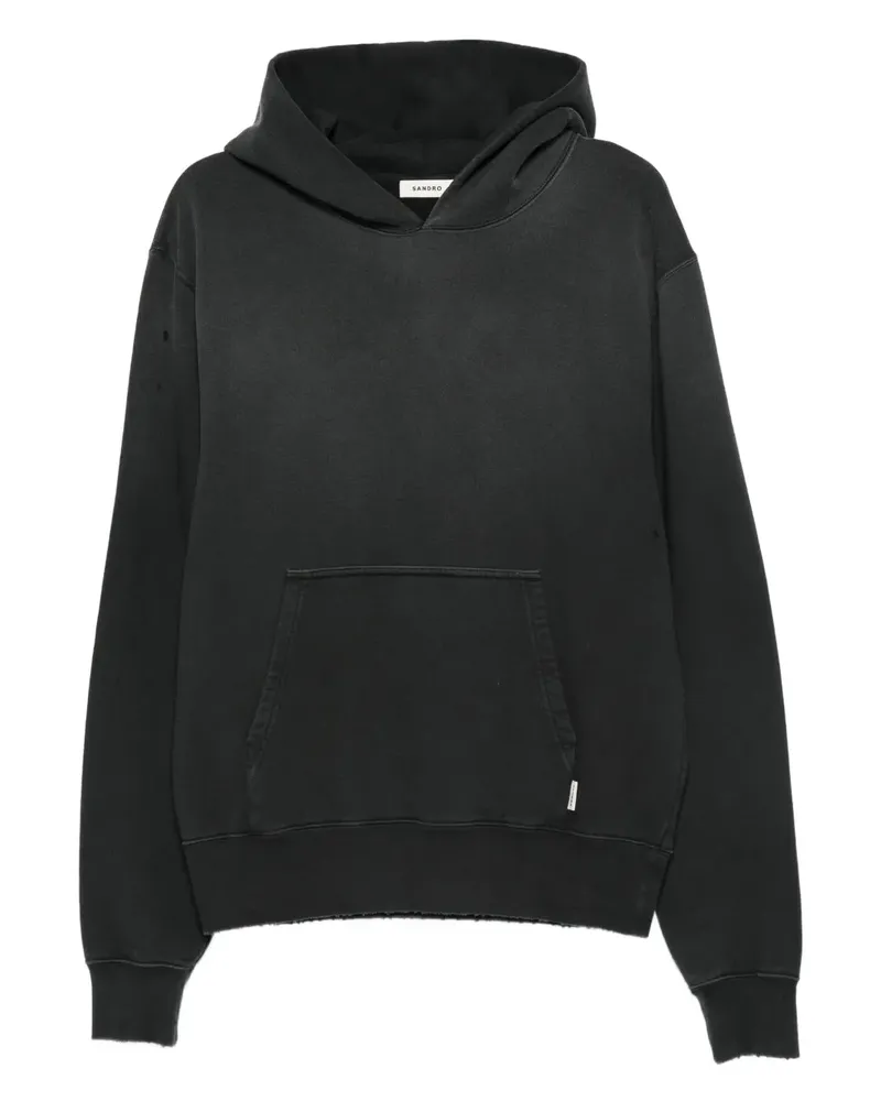 Sandro Hoodie mit Taschendetail - Schwarz Schwarz