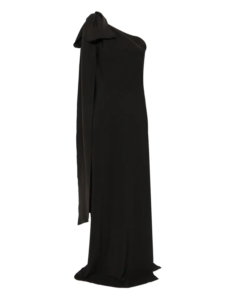 ATU Body Couture Asymmetrisches Maxikleid - Schwarz Schwarz