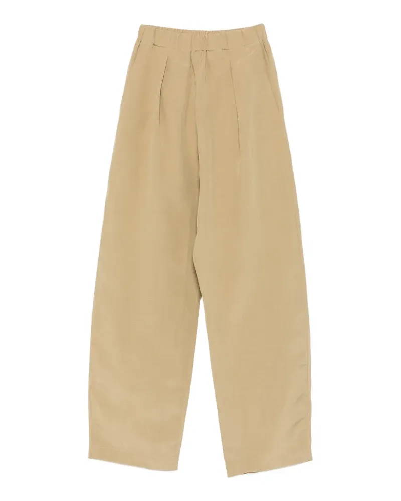 Cortana Mel pleated elasticated-waist pants - Nude Nude