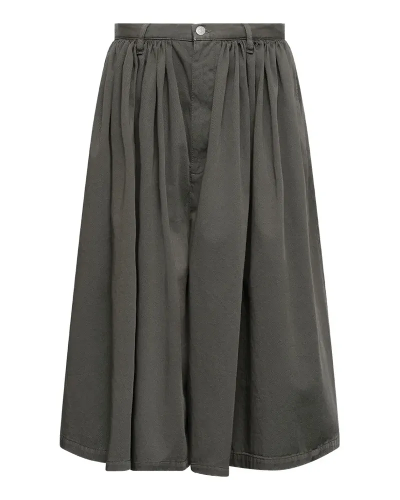 Maison Margiela Geraffte Shorts - Grau Grau