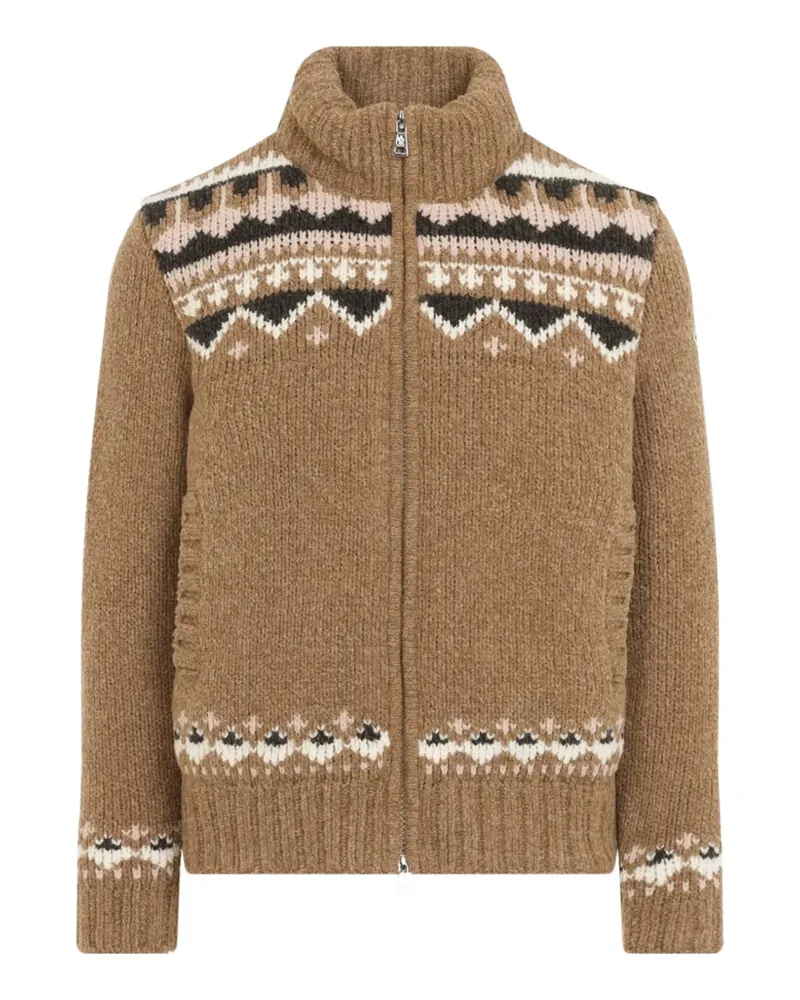 Moncler long-sleeve padded jacket - Braun Braun