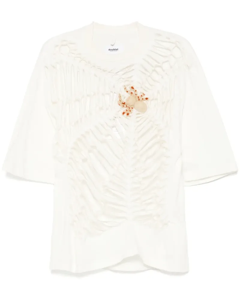 Doublet Protein Spider Web T-Shirt Weiß