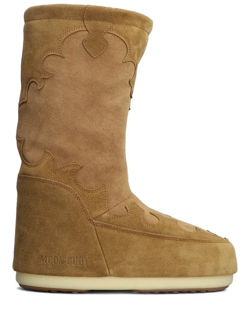 Moon Boot Icon Stiefel aus Wildleder - Braun Braun