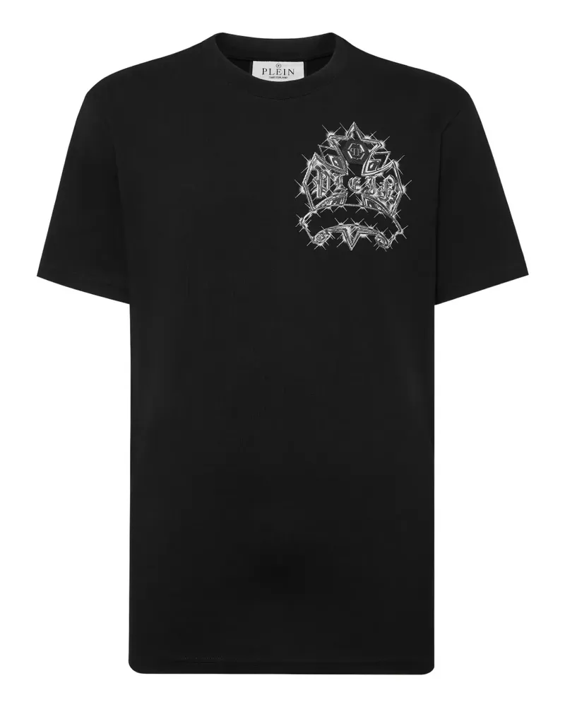Philipp Plein T-Shirt mit Totenkopf - Schwarz Schwarz