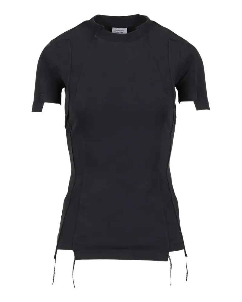 VETEMENTS T-Shirt mit Logo - Schwarz Schwarz