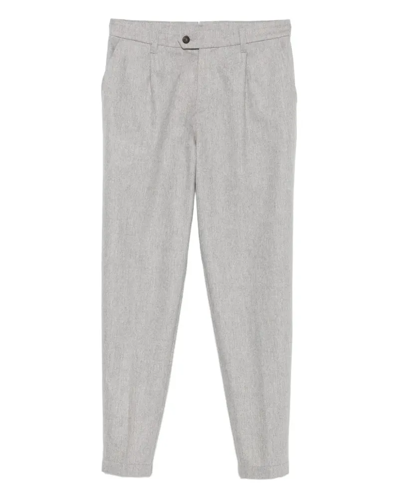 Eleventy Hose mit Falten - Grau Grau