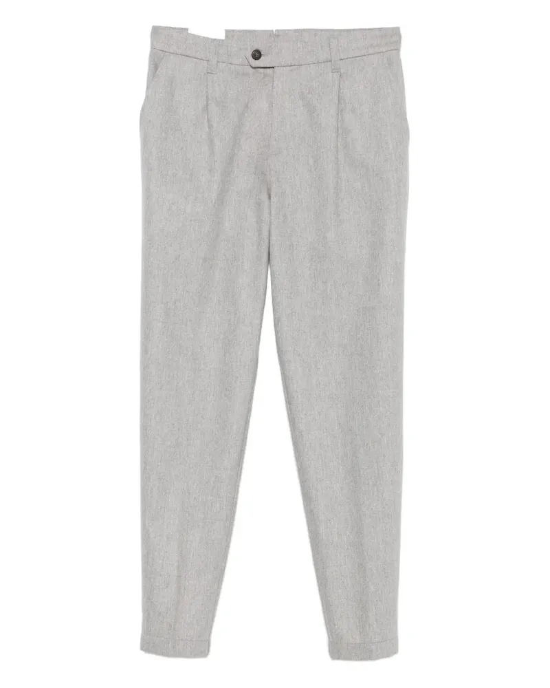 Eleventy Hose mit Falten - Grau Grau