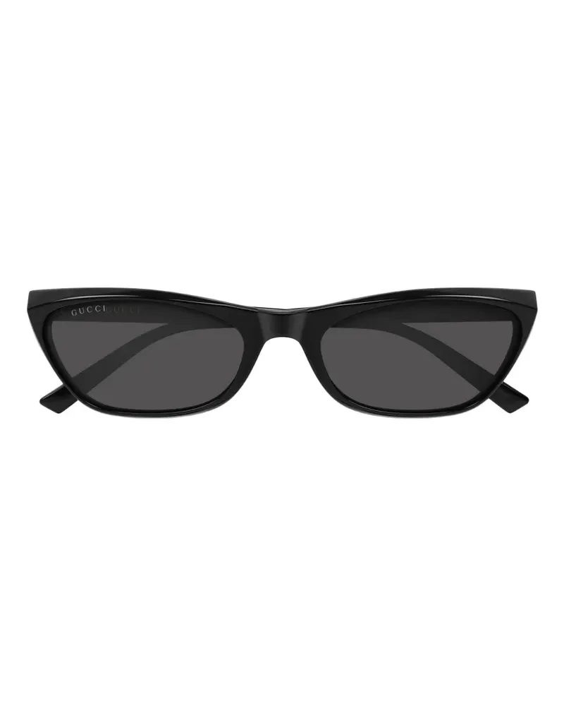 Gucci Sonnenbrille mit geometrischem Gestell - Schwarz Schwarz