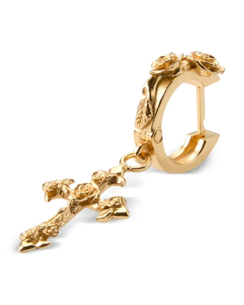 Emanuele Bicocchi Rose Cross earring - Gold Gold