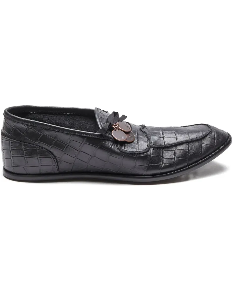 SUICOKE Loafer mit Münzapplikation - Schwarz Schwarz