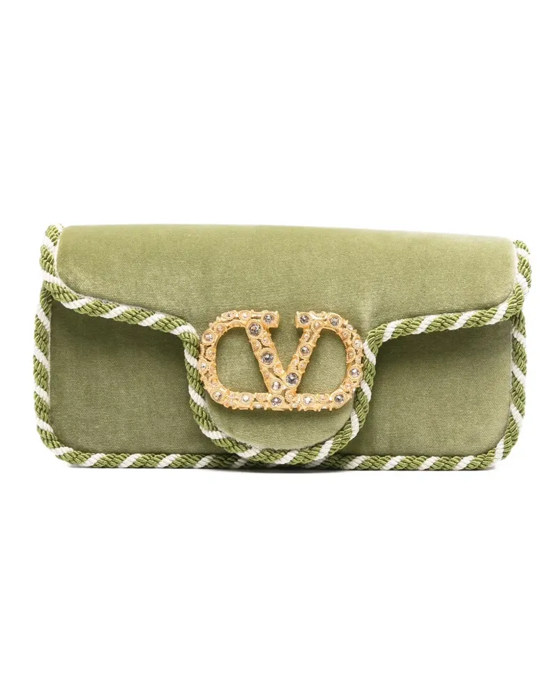 Valentino Garavani Verzierte Schultertasche - Grün Grün