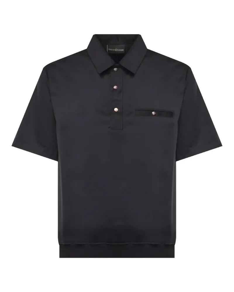 Giuliano Galiano Jair Poloshirt mit Brusttasche - Schwarz Schwarz