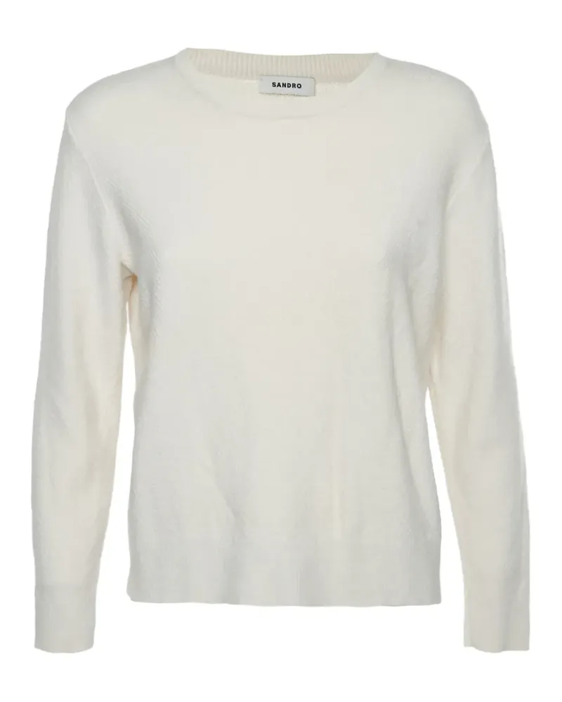 Sandro Pullover mit Rundhalsausschnitt - Nude Nude