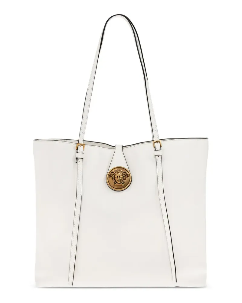 Versace Ledertasche mit Medusa-Kopf - Weiß Weiß