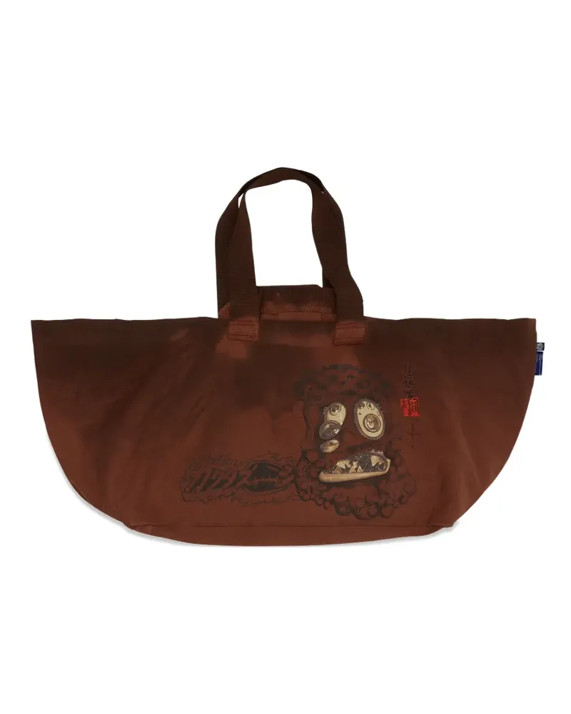 Travis Scott x Takashi Murakami Melted Utopia Dream tote bag - Braun Braun
