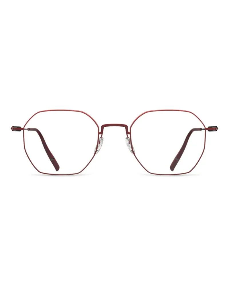 Silhouette Pure Visionary geometric-frame glasses - Rot Rot