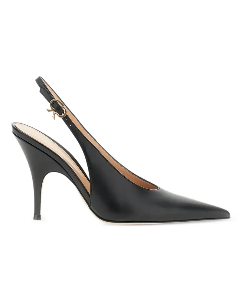 Gianvito Rossi Sofia pointed-toe buckle-detail pumps - Schwarz Schwarz