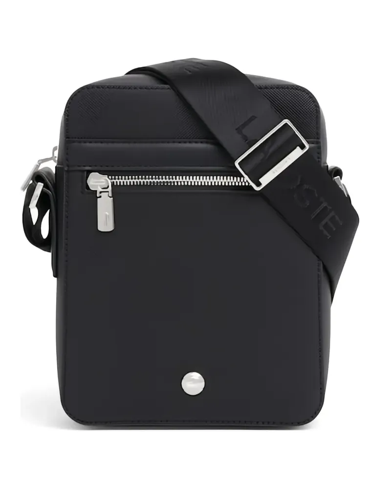 Lacoste Kuriertasche mit Reißverschlussdetail - Schwarz Schwarz