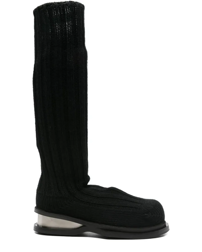 Egonlab Gestrickte Stiefel - Schwarz Schwarz