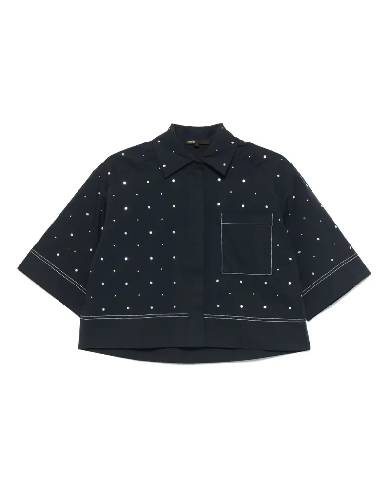 Maje Cropped-Hemd - Blau Blau