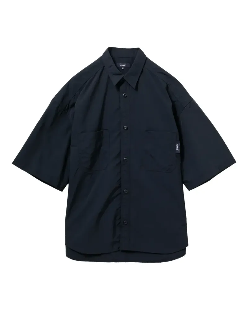 Comme des Garçons Hemd mit Logo-Patch - Blau Blau