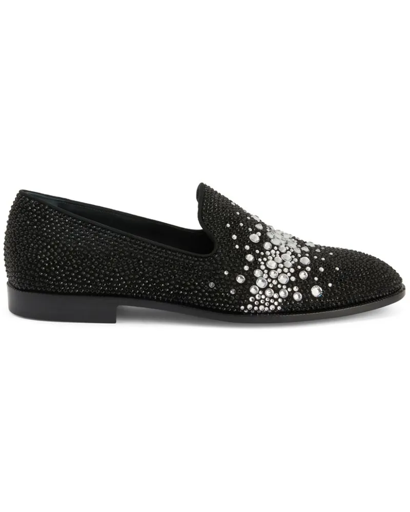 Giuseppe Zanotti Marthinique Loafer mit Strass Schwarz