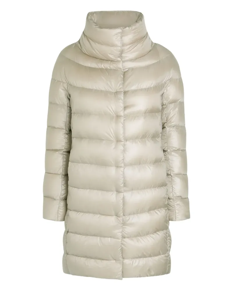 Herno high-neck quilted coat - Grau Grau
