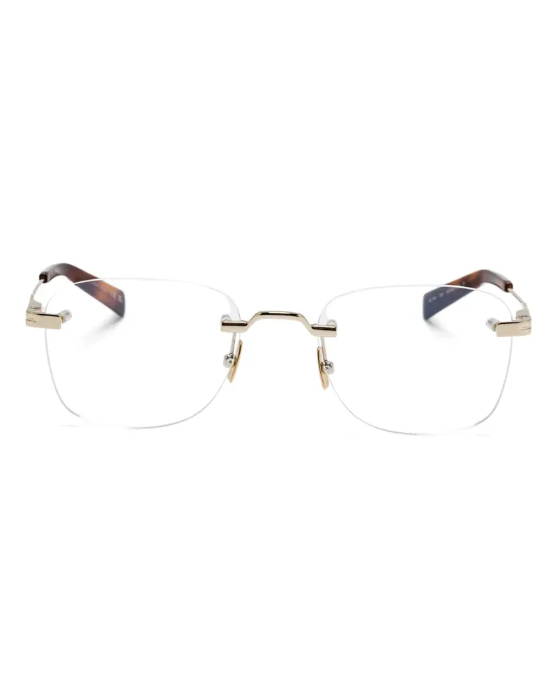 Saint Laurent Brille mit eckigem Gestell - Gold Gold