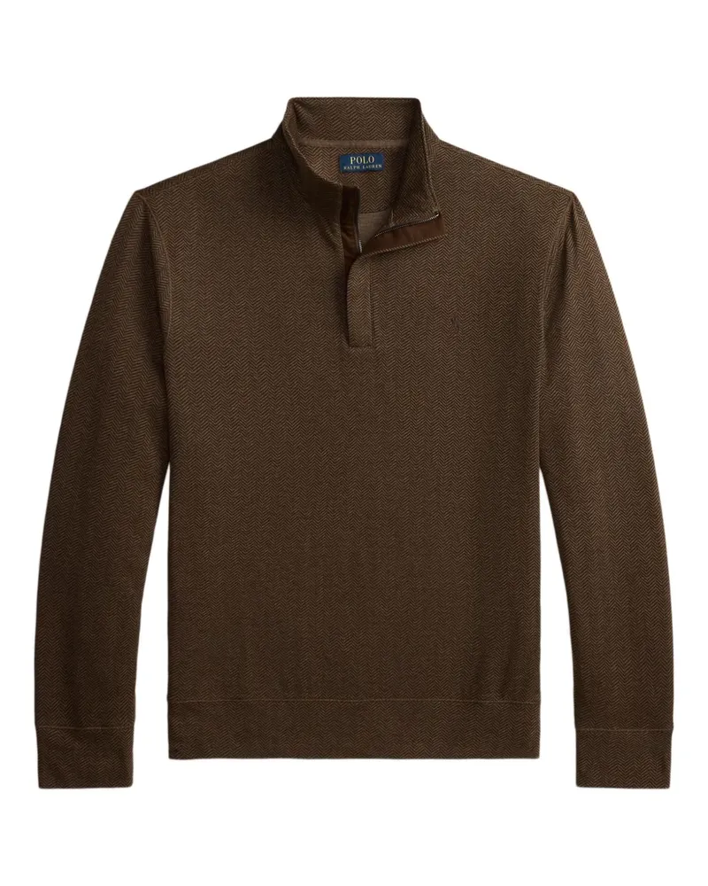 Ralph Lauren Pullover mit Fischgrätenmuster - Braun Braun