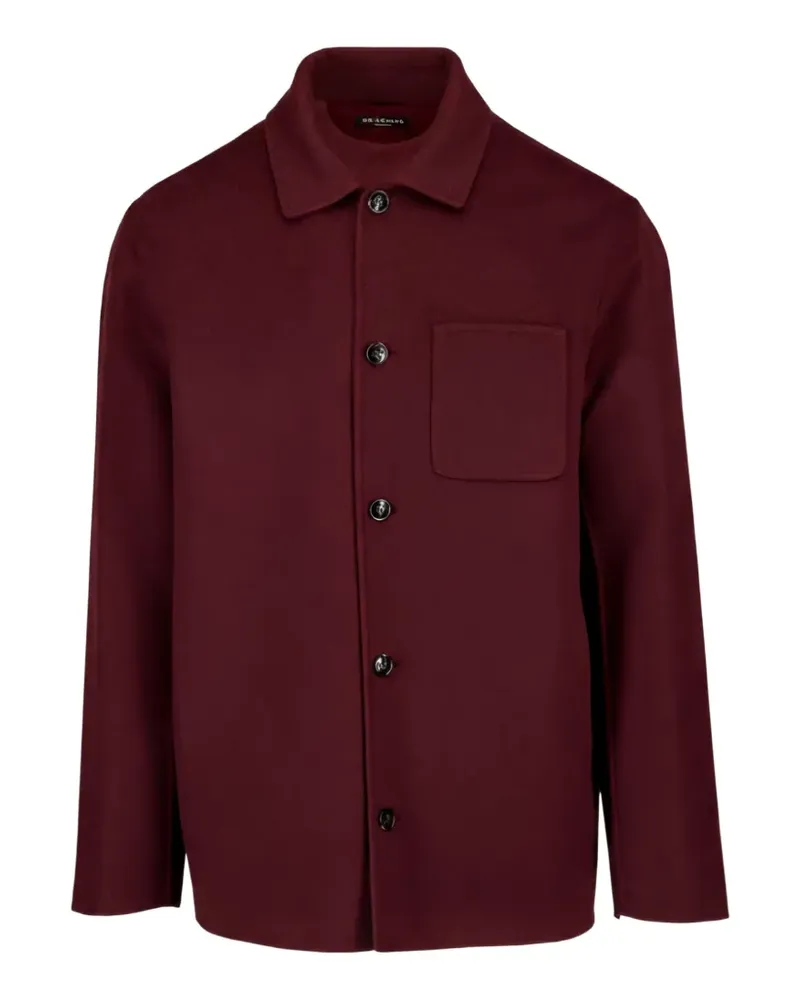 Kiton Hemdjacke mit Knopfleiste - Rot Rot