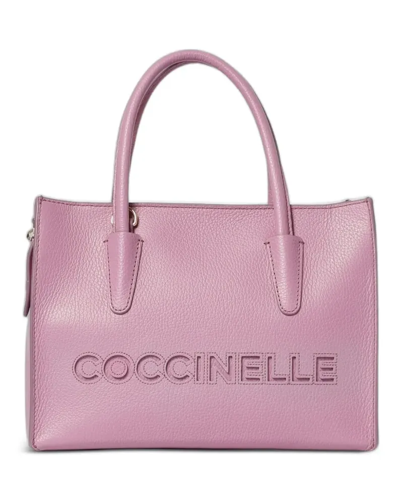 Coccinelle Myrtha Tote Bag mit Logo-Prägung - Violett Violett