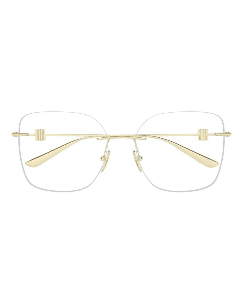 Balenciaga Rahmenlose Sonnenbrille mit BB-Logo - Gold Gold