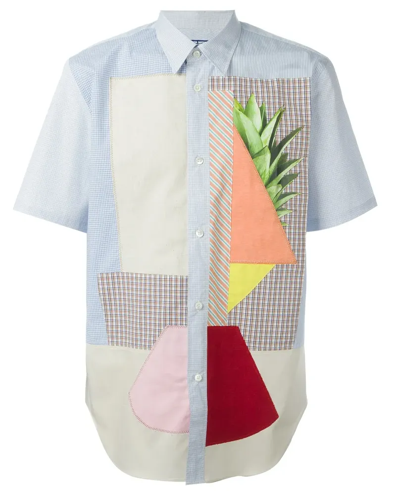 Junya Watanabe Hemd mit Patchwork-Design - Blau Blau