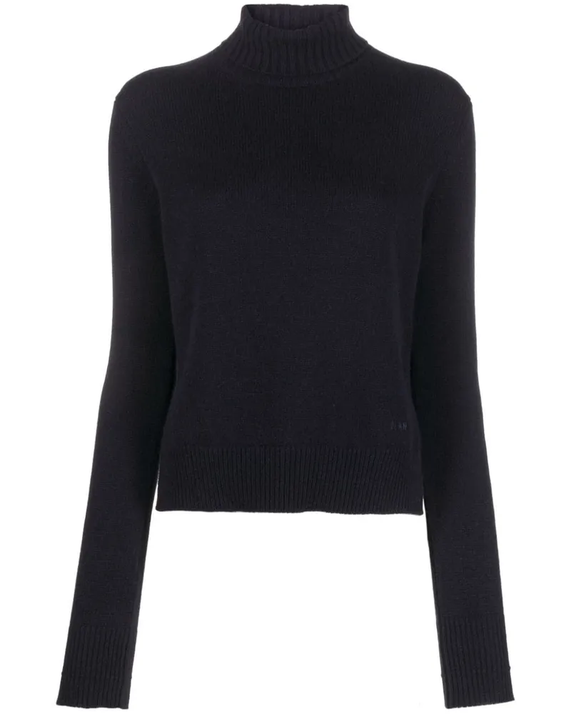 PLAN C Kaschmirpullover mit Rollkragen - Blau Blau