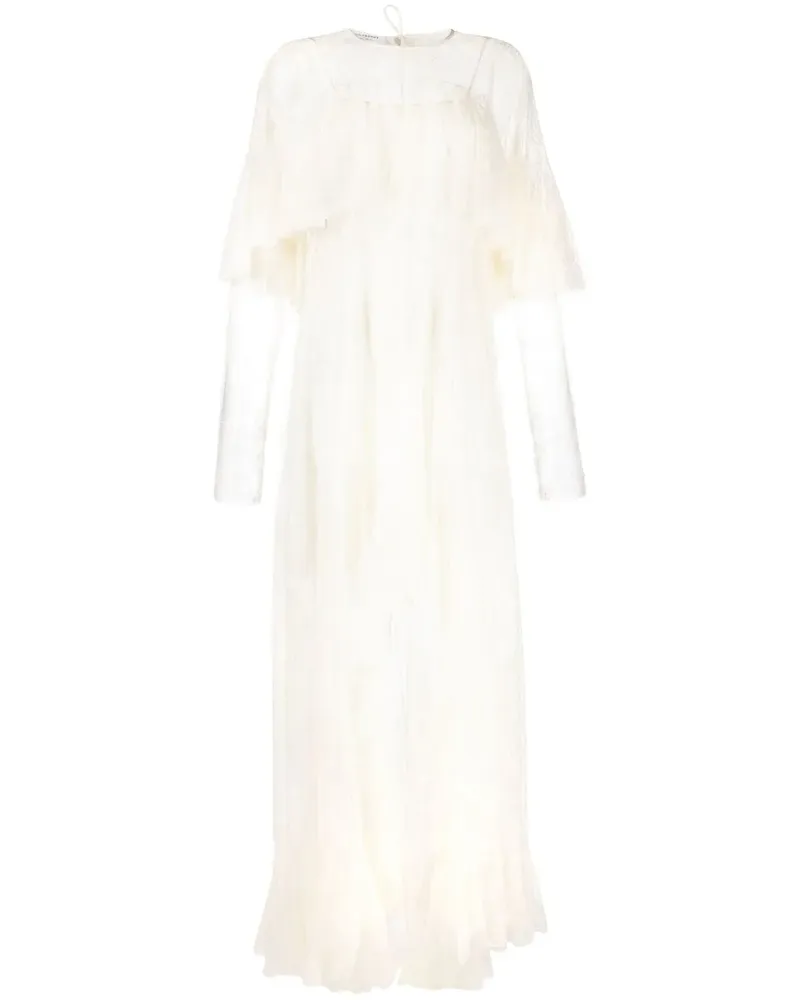 Philosophy Di Lorenzo Serafini Abendkleid im Layering-Look - Weiß Weiß