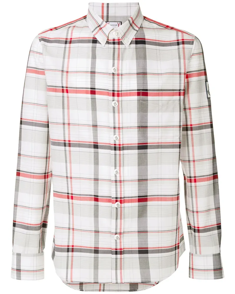 Moncler Kariertes Hemd - Weiß Weiß